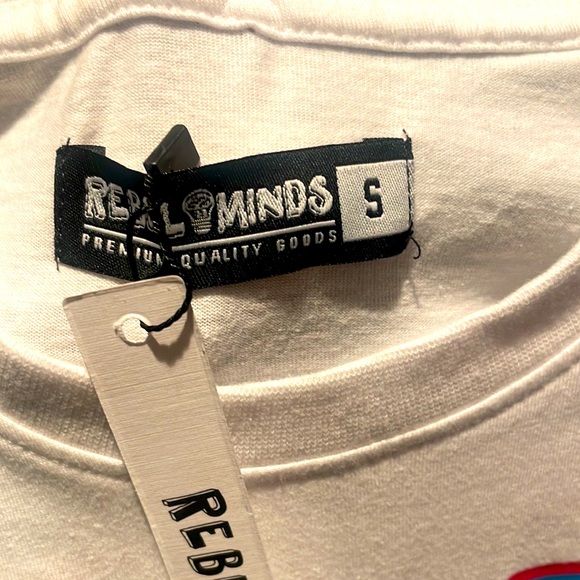 REBEL MINDS “TROUBLE MAKER” TShirt Sz-Sm - Picture 7 of 8